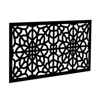 Photo 1 of Xpanse Fretwork 23.87 in. W x 3.9 ft. L Black Polymer Screen Panel -Pack of 4
