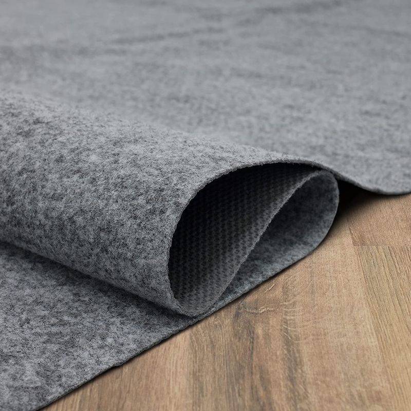 Photo 1 of  Felt Non Slip Latex Dual Surface Rug Pad, 10' X 12', Gray