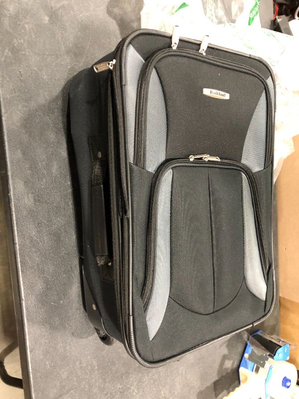 Photo 2 of 2 Piece Luggage Set - Black Gray
