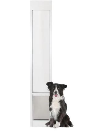 Photo 1 of 10-1/4 in. x 16-3/8 in. Large White Freedom Patio Panel (91 in. to 96 in.) Pet Door
