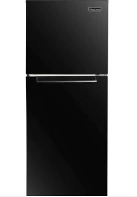 Photo 1 of 10.1 cu. ft. Top Freezer Refrigerator in Black
