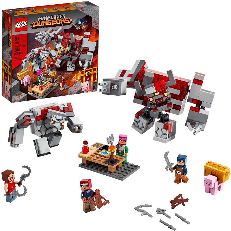 Photo 1 of LEGO Minecraft The Redstone Battle 21163 Cool Minecraft Set for Kids Aged 8 and Up, Great Birthday Gift for Minecraft Players and Fans of Monsters, Dungeons and Battle Action (504 Pieces)
