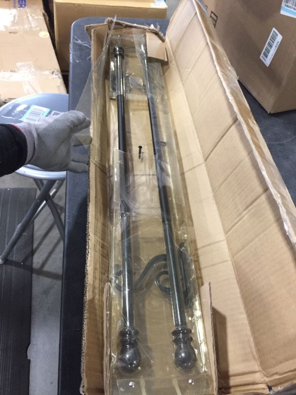 Photo 1 of 30"-54" 2 PACK CURTAIN RODS 