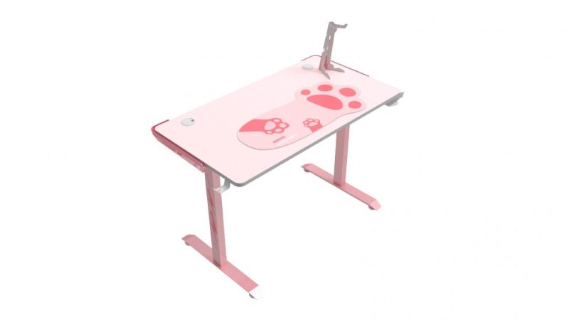 Photo 1 of Eureka Ergonomic I44 Gaming Desk - Pink