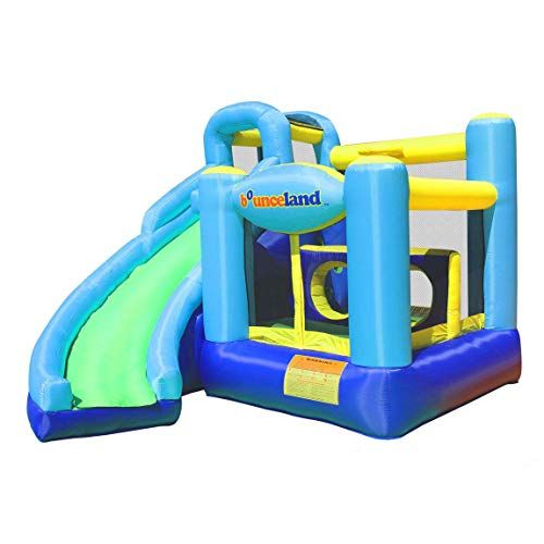 Photo 1 of Bounceland Ultimate Combo Inflatable Bounce House, 12 ft L x 10 ft W x 8 ft H, Basketball Hoop, Obstacle Wall, Fun Tunnel, Slide and Bounce Area for Kids