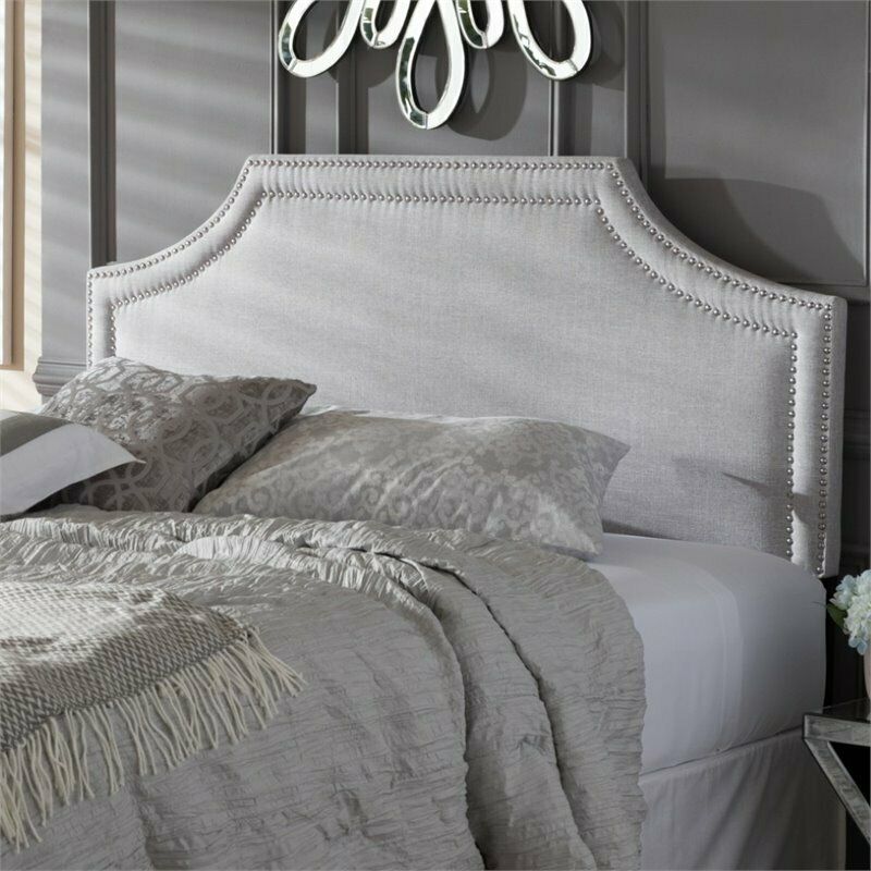 Photo 1 of Avignon Upholstered Queen Headboard in Grayish Beige