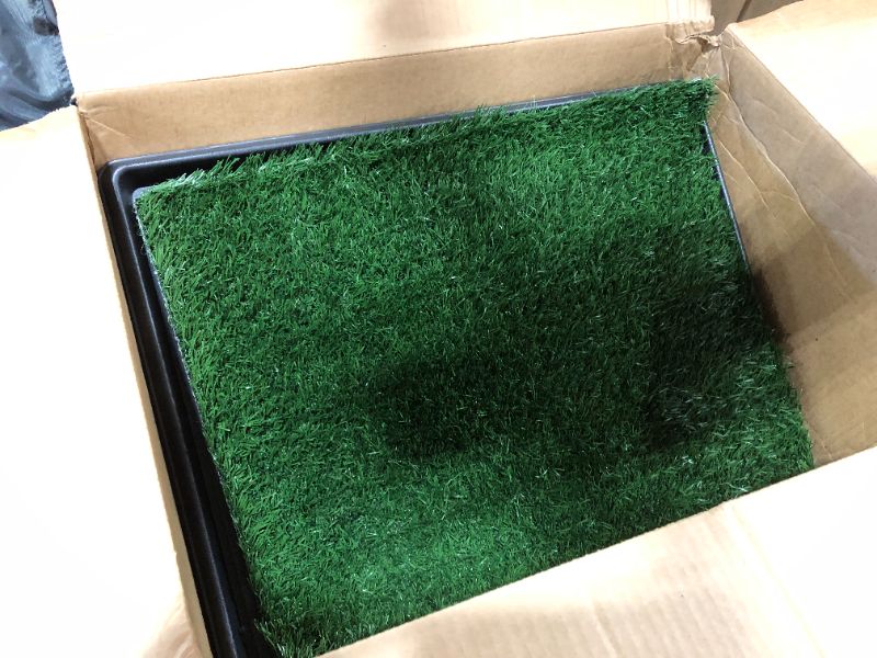 Photo 1 of 19 X 25 INCHES ARTIFICIAL GRASS PET PAD WITH BASE