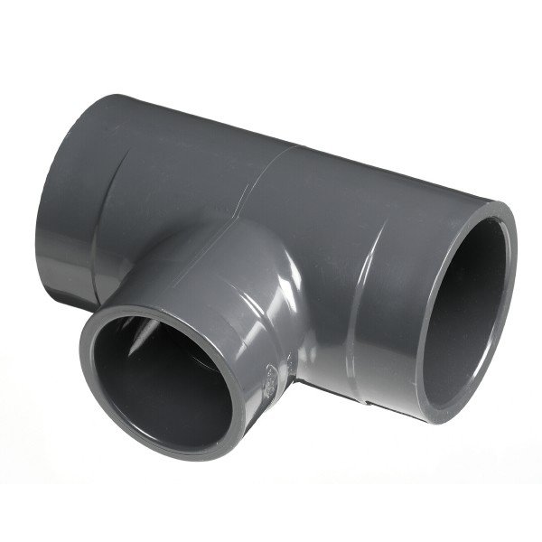 Photo 1 of 4" x 4" x 2" Sch 80 Reducing Tee - Socket PVCI