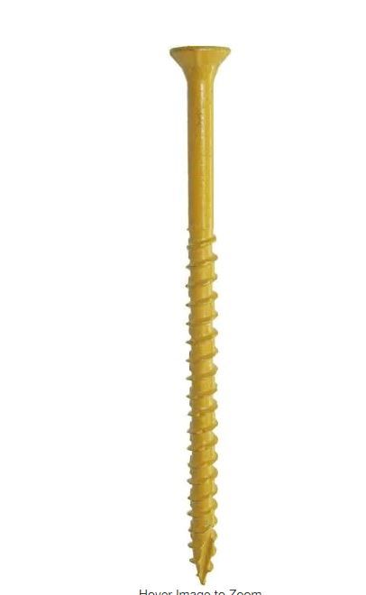 Photo 1 of 3 in. Tan Exterior Self-Starting Star Flat-Head Wood Deck Screws #9 (5 lbs./309-pieces)
