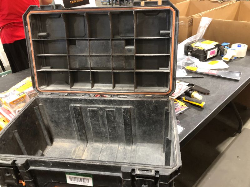 Photo 1 of 22 in. Pro Tool Box, Black

