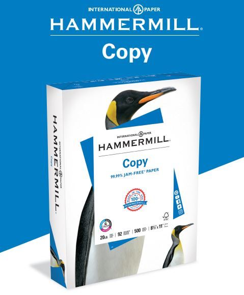 Photo 1 of Hammermill Printer Paper, Great White 30% Recycled Paper, 8.5 x 11 - 3 Ream (1,500 Sheets) - 92 Bright, Made in the USA, 086820C
