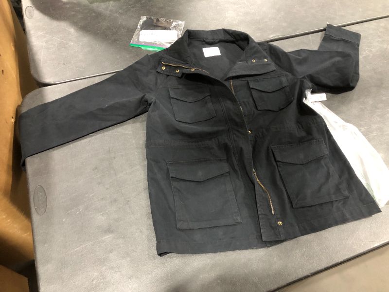 Photo 1 of Amazon Essentials Women's Utility Jacket, BLACK, SIZE L