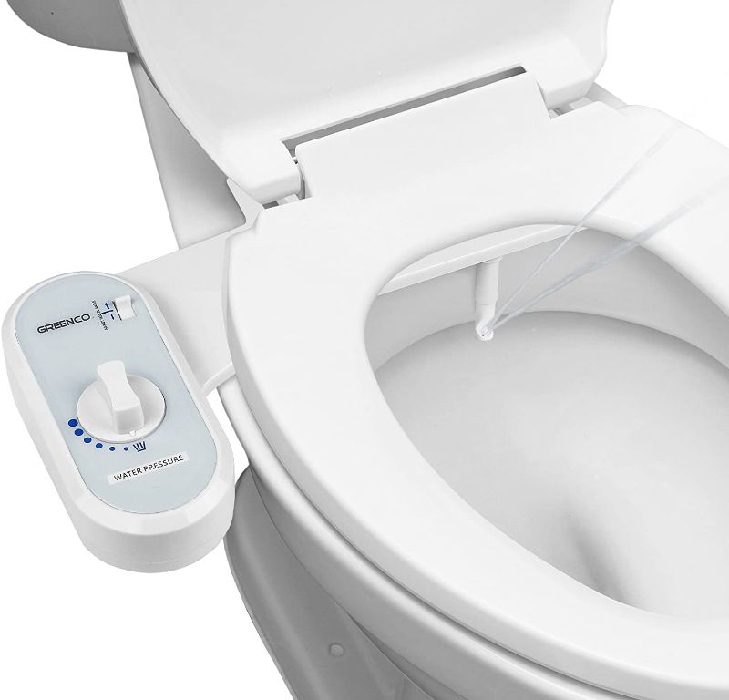 Photo 1 of Bidet Attachment for Toilet, Greenco Easy-to-Install, Non-Electric Bidet with Adjustable Fresh Water Spray Nozzle with All Accessories and Instruction
