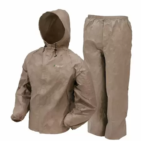 Photo 1 of Frogg Toggs Men's Ultra Lite Rain Suit, Khaki, Large
