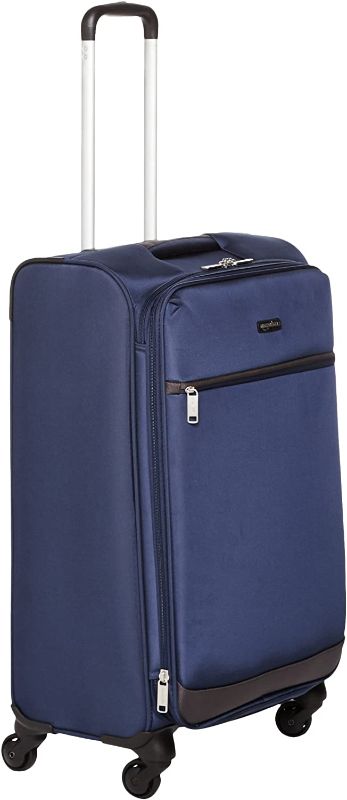 Photo 1 of AmazonBasics 74 cm Navy Blue Softsided Check-in Trolley
