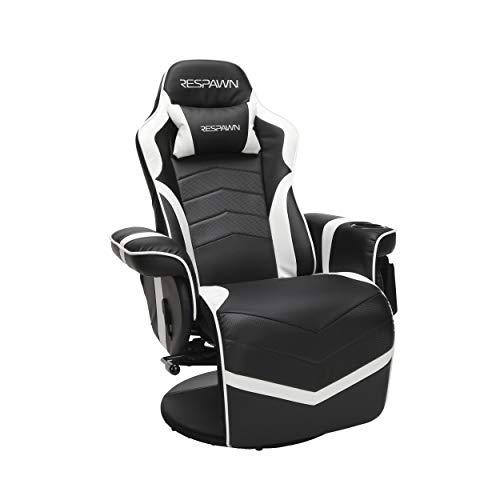 Photo 1 of RESPAWN 900 Racing Style Gaming Recliner, Reclining Gaming Chair, in White RSP 900 WHT
