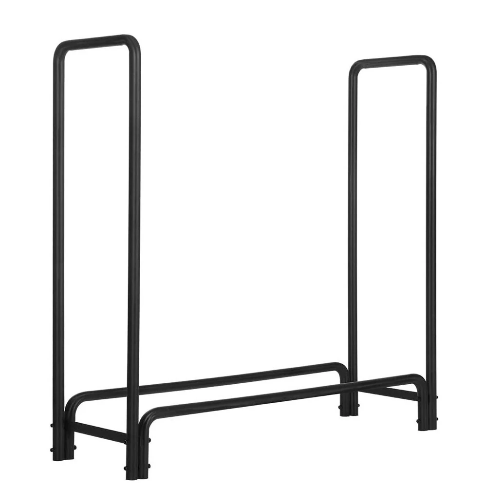 Photo 1 of 4ft Firewood Rack Outdoor Heavy Duty Log Rack Heavy Duty Tubular Steel Frame High Capacity Storage Easy to Assemble for Indoor Outdoor Fireplace Tool
