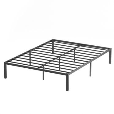 Photo 1 of 14 Platform Bed Frame, Twin Size High Weight Capacity Sturdy Solid Metal Foundation, Easy Assemble/Noise Free/Non-Slip/Squeaky Free/No Box Spring Needed
