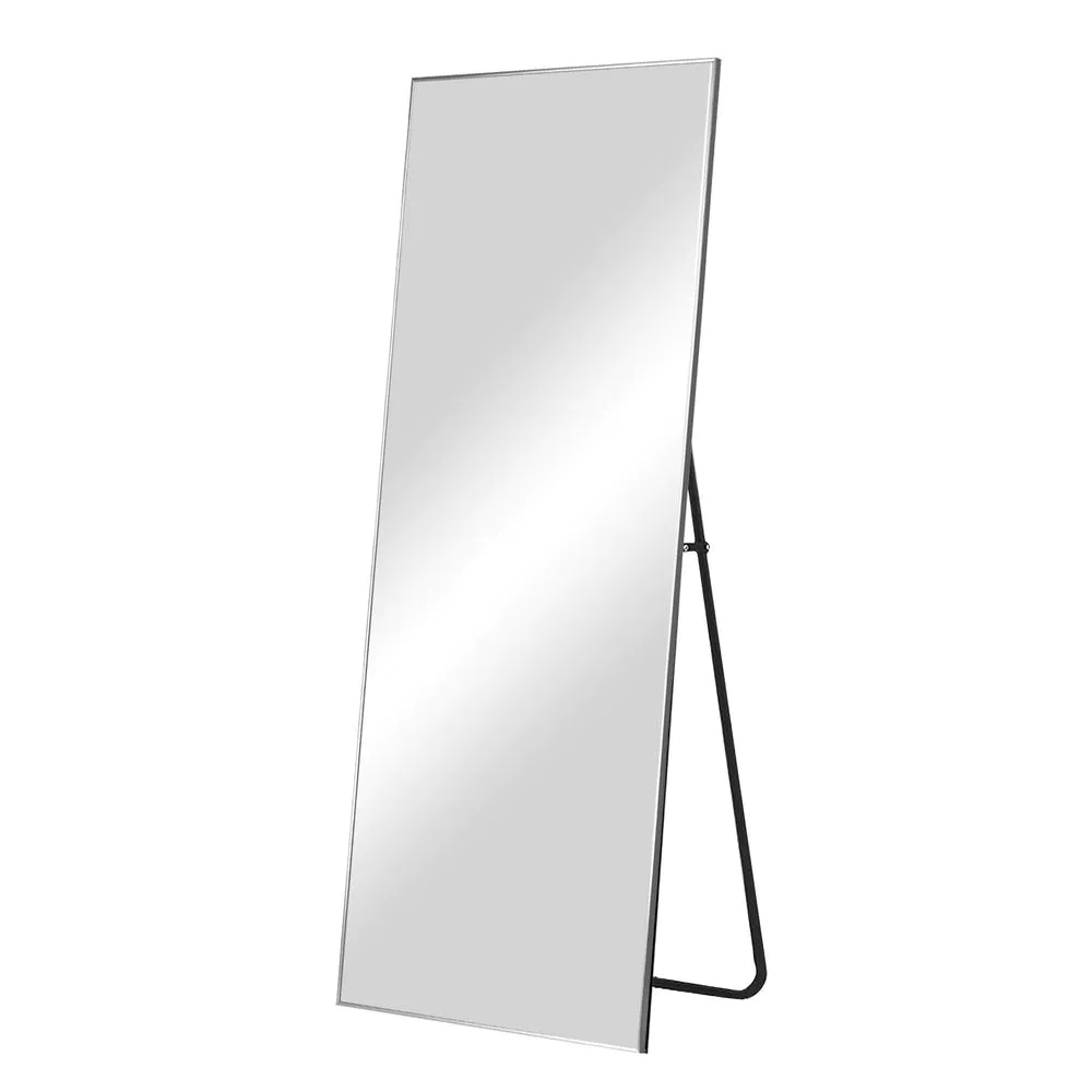 Photo 1 of 64.17 in. X 21.26 in.Oversized Modern Metal Framed Full Length Standing Mirror
