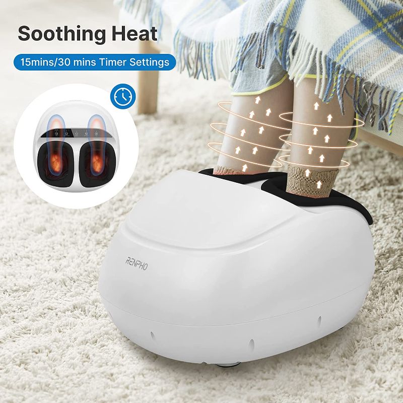 Photo 1 of RENPHO Foot Massager Machine with Heat,Shiatsu Deep Kneading, Multi-Level Settings, Delivers Relief for Tired Muscles and Plantar Fasciitis
