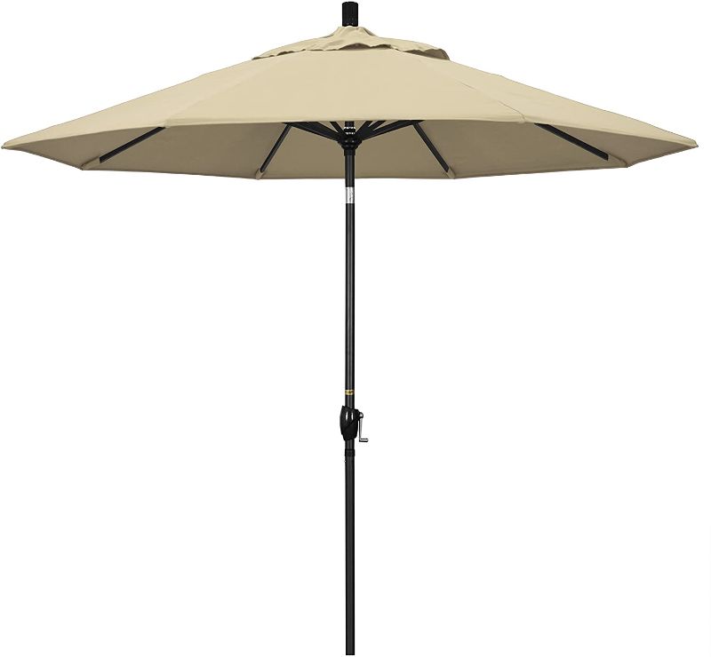 Photo 1 of California Umbrella G9' Round Aluminum Market, Crank Lift, Push Button Tilt, B