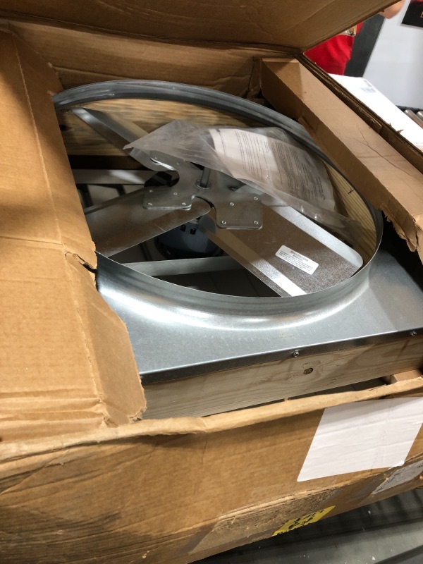 Photo 1 of Cool Attic CX24BD2SPD Belt Drive 2-Speed Whole House Attic Fan with Shutter, 24 Inch