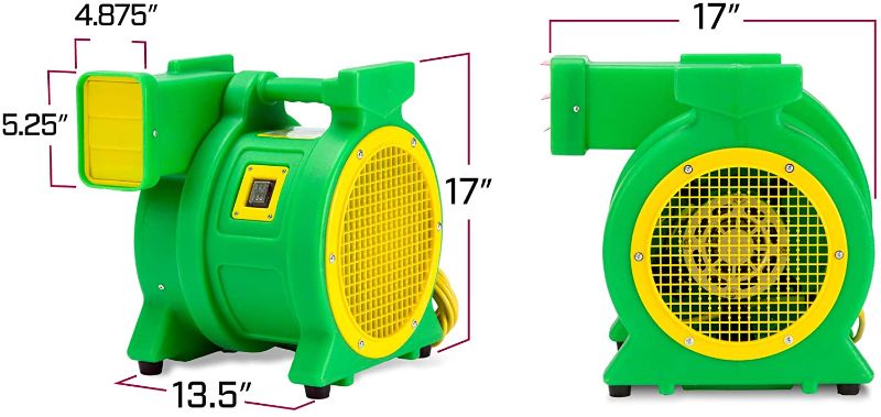 Photo 1 of B-Air Kodiak 1 HP Air Blower | Powerful Bounce House Blower Fan for Large Inflatable Bounce House, Bouncy Castle and Slides