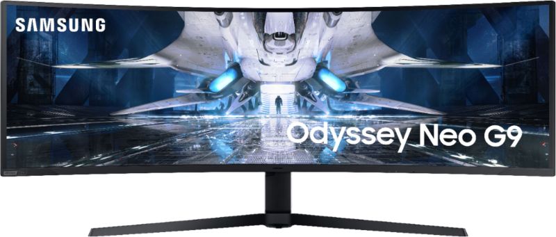 Photo 1 of Samsung - AG900 Series Odyssey Neo G9 49" LED Curved QHD G-SYNC Gaming Monitor - Black