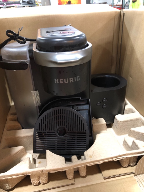 Photo 2 of Keurig K-Cafe Single-Serve K-Cup Coffee Maker, Latte Maker and Cappuccino Maker, Comes with Dishwasher Safe Milk Frother, Coffee Shot Capability, Compatible With all Keurig K-Cup Pods, Dark Charcoal