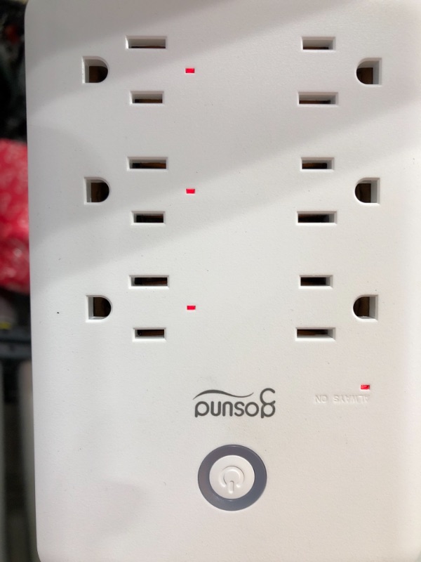 Photo 2 of Gosund Smart Plug Outlet Extender W/ 3 USB Ports 6 Outlet Wall Adapter Wifi Plug Surge Protector