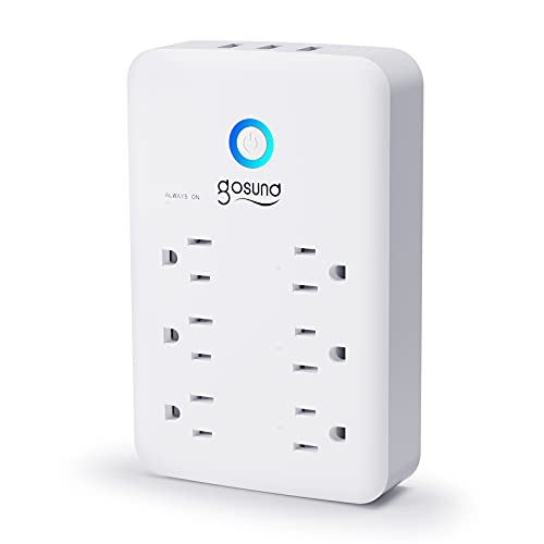 Photo 1 of Gosund Smart Plug Outlet Extender W/ 3 USB Ports 6 Outlet Wall Adapter Wifi Plug Surge Protector