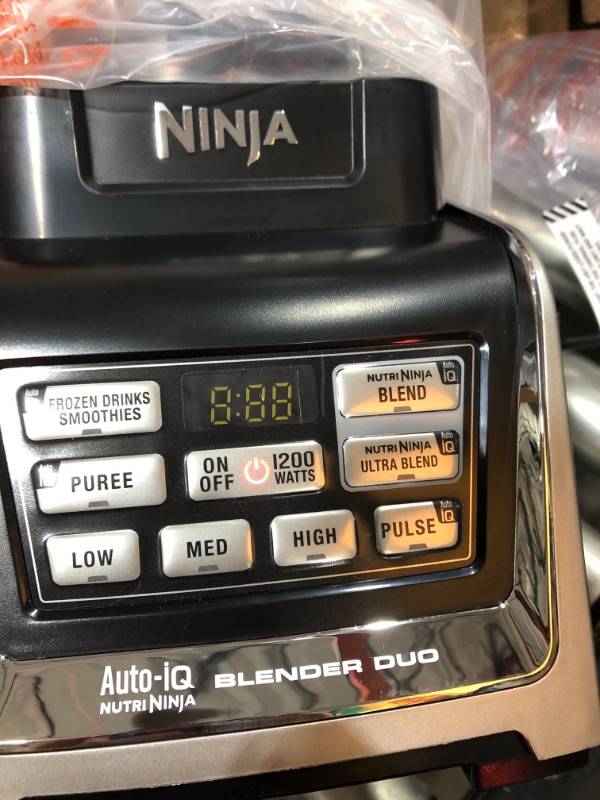 Photo 2 of Nutri Ninja BL642 Personal and Countertop Blender with 1200-Watt Auto-iQ Base, 72-Ounce Pitcher, and 18, 24, and 32-Ounce Cups with Spout Lids