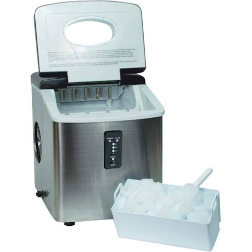 Photo 1 of Frigidaire - 14" 26-Lb. Freestanding Icemaker - Stainless Steel