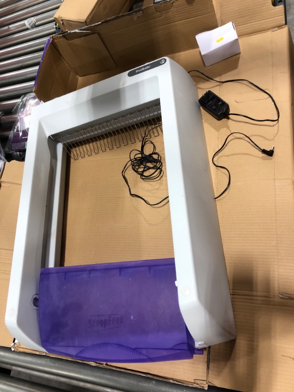Photo 1 of ScoopFree Original Automatic Self-Cleaning Cat Litter Box, Purple
