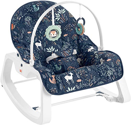 Photo 1 of Fisher-Price Infant-to-Toddler Rocker Moonlight Forest, Baby Rocking Chair with Toys for Soothing or Playtime from Infant to Toddler