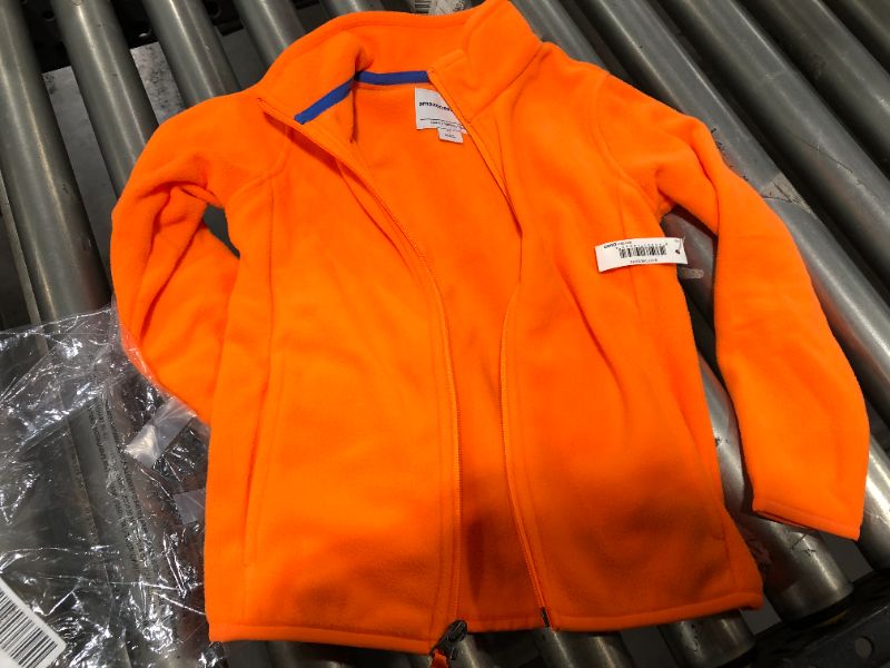 Photo 2 of AMAZON ESSENTIALS Little Boys' Full-Zip Polar Fleece, Orange Pop, Size X-Small