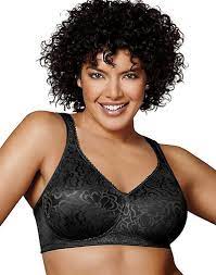 Photo 1 of Playtex Womens 18 Hour Ultimate Lift & Support Wirefree Bra (4745), BLACK, 38DD, 2 PACK