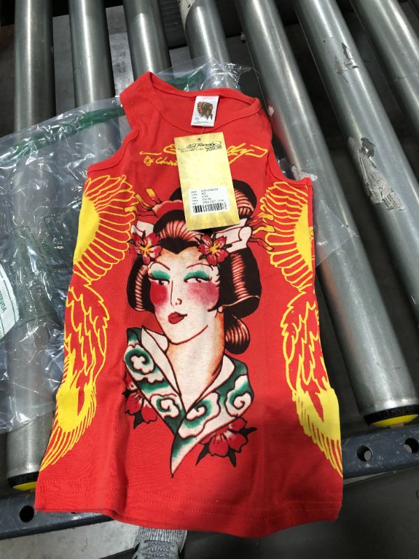 Photo 1 of Ed Hardy Racer Tank Top for Toddlers, RED, SIZE 6,6X
