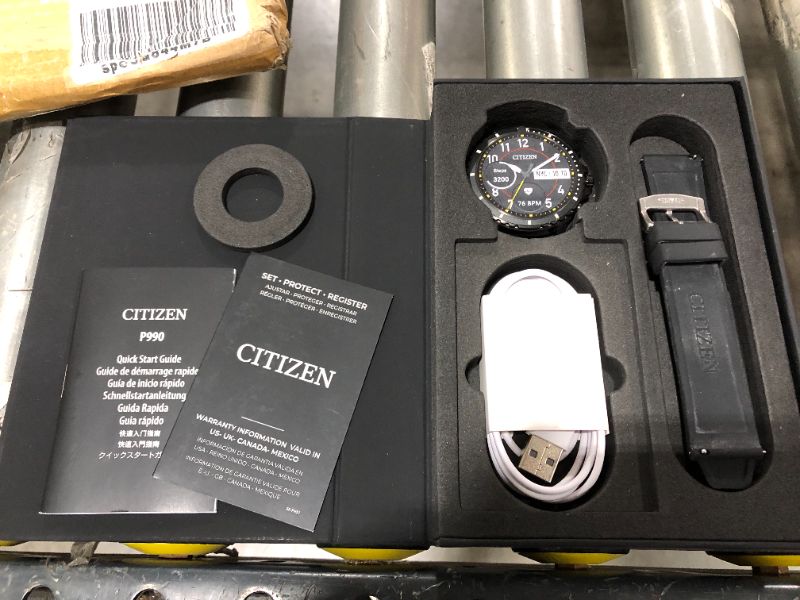 Photo 1 of Citizen CZ Smart Stainless Steel Smartwatch Touchscreen, Heartrate, GPS, Speaker, Bluetooth, Notifications, iPhone and Android Compatible, Powered by Google Wear OS
