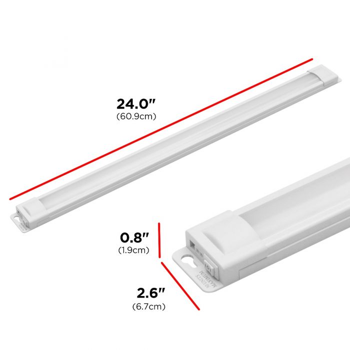 Photo 1 of UltraPro 24in. Linkable Plug-In LED Under Cabinet Fixture, White