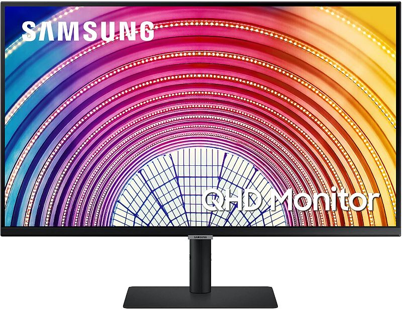 Photo 1 of SAMSUNG 24 Inch QHD Computer Monitor, 75Hz, HDMI Monitor, Vertical Monitor, 1440p IPS Monitor, HDR10 (1 Billion Colors), TUV-Certified Intelligent Eye Care, S60A (LS24A600NWNXGO)
