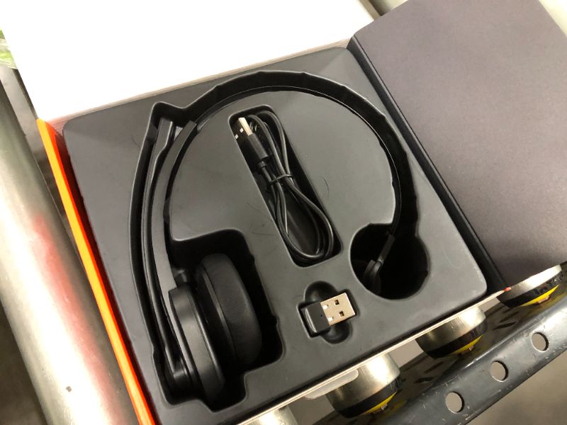 Photo 1 of TaoTronics Bluetooth Headset with Microphone, Wireless Headset with USB Adapter for PC, Noise Cancel Mic, On Ear Headphone Bluetooth 5.0 34H for Trucker Home Office Online Class Call Center Skype Zoom