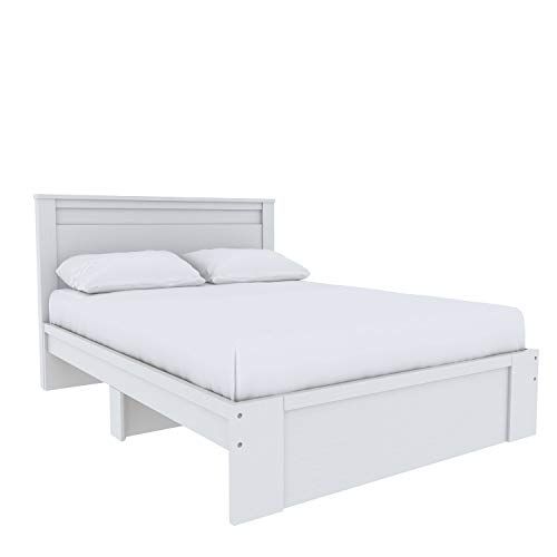 Photo 1 of Amazon Basics Colombo Traditional Style Flat Headboard - Full/Queen, White