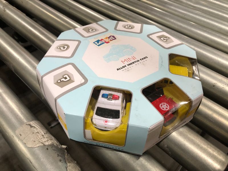 Photo 1 of Lergarl Die-cast Alloy Pull Back Cars, Children's Toys, Vehicles, Friction Power Toys, Police Cars, Ambulance Cars, Gift Sets for Toddlers, Boys and Girls
