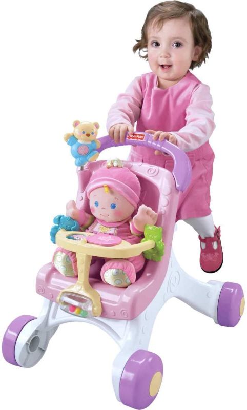 Photo 1 of Fisher-Price Brilliant Basics Stroll-Along Walker, Standard Packaging
