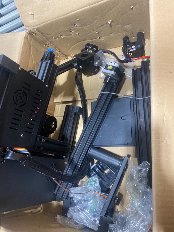 Photo 4 of Official Creality Ender 3 V2 3D Printer Upgraded Integrated Structure Design with Silent Motherboard MeanWell Power Supply and Carborundum Glass Platform 8.66x8.66x9.84 Inch Printing Size
