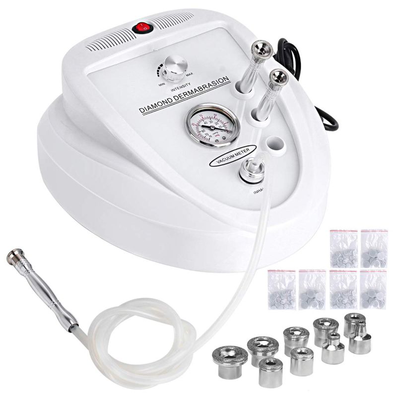 Photo 1 of Diamond Microdermabrasion Machine, MYSWEETY 65-68cmHg Suction Power Professional Diamond Dermabrasion Machine, Home Use Facial Skin Care Equipment Beauty Machine with 300pcs Cotton Filter
