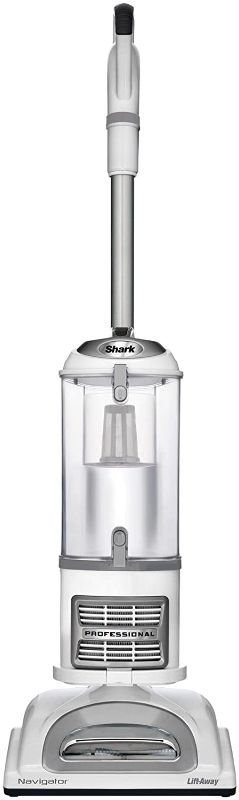 Photo 1 of Shark NV358 Navigator Lift-Away Professional Bagless Upright Vacuum Cleaner, HEPA Filter, Powerful & Lightweight, Clean Carpet, Hard Floor & Above Floor, Crevice Tool, Dusting & Pet Power Brush, White
