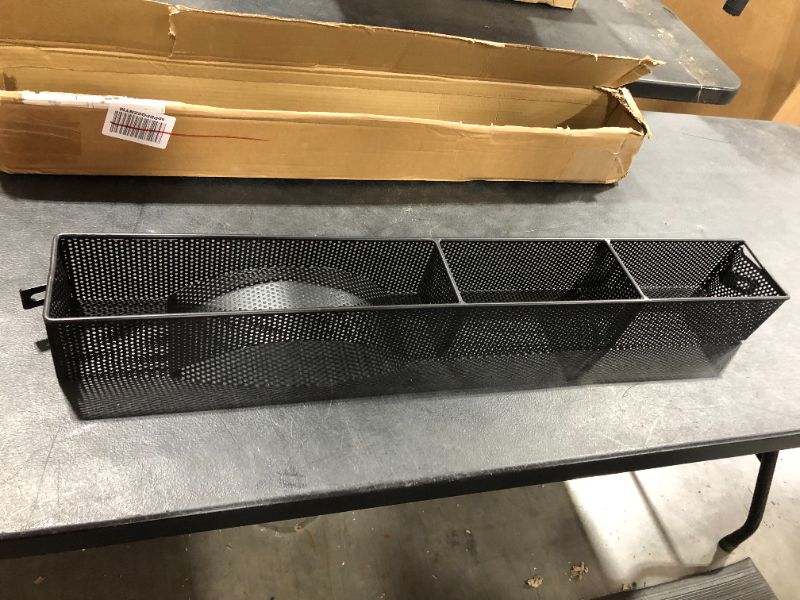 Photo 1 of 35x8 inch Black metal storage rack 