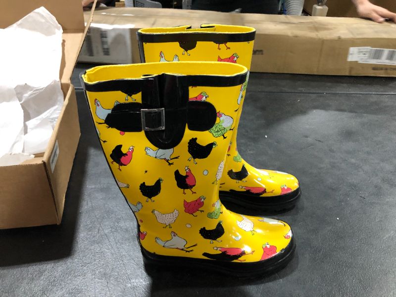 Photo 1 of 37 inch Yellow Chicken Rain Boots 